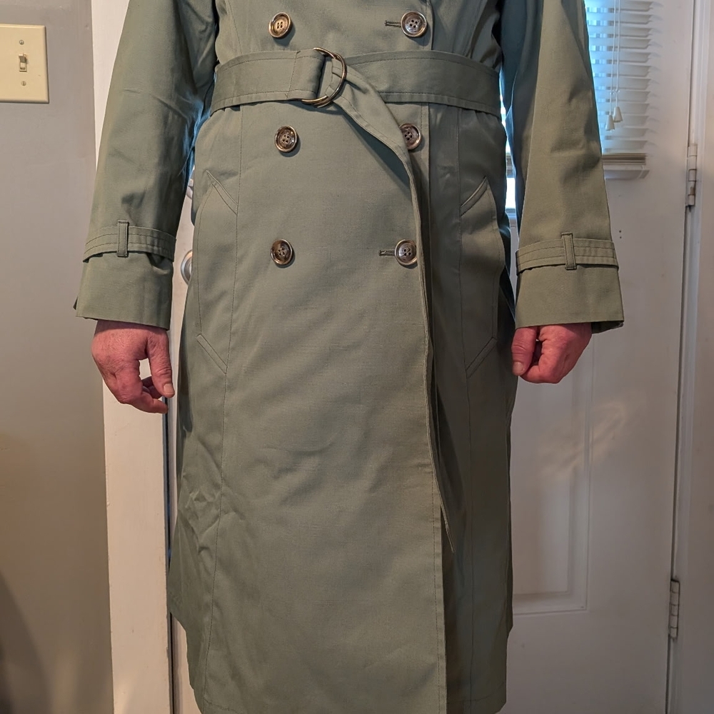 London Fog Sea Foam Trenchcoat